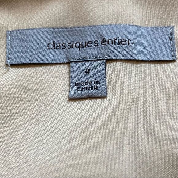 Classiques Entier Sleeveless Dress Neutral/Taupe Size 4 - Picture 3 of 13